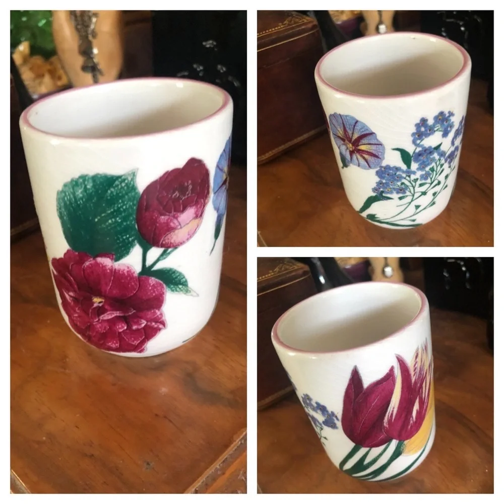 Vintage Ceramic Pencil Cup